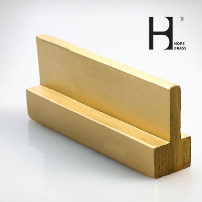 China Brushing Surface Hpb60-2 Brass T Section For Window And Door for sale