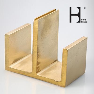 China Rustproof Hpb58-3 Brass T Profile With Electroplated Surface for sale