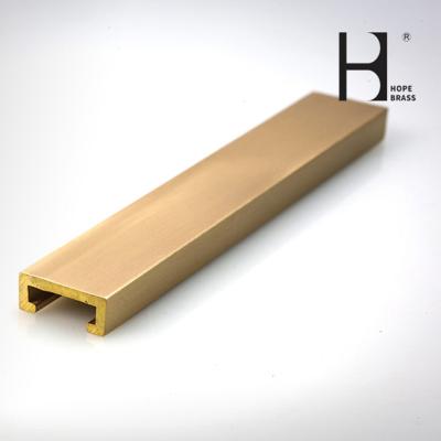 China C38500 Brass Extrusion Profiles 1m Length Architectural Metal Extrusions for sale