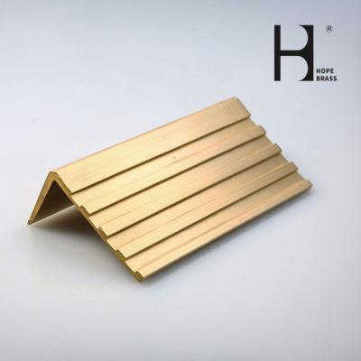 China C38000 3mm Anti Slip Brass Stair Nosing For Floor Decoration for sale