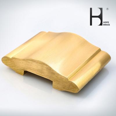 China Polishing Surface Anti Fade Brass Handrail For Decorative Balustrade for sale