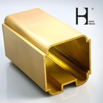 China SGS Wear Resistant Brass Stair Handrail Brass Railing Components for sale