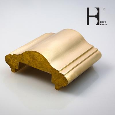 China C36000 Brass Handrail , Anti Slip Brass Rail Bar for decoration for sale