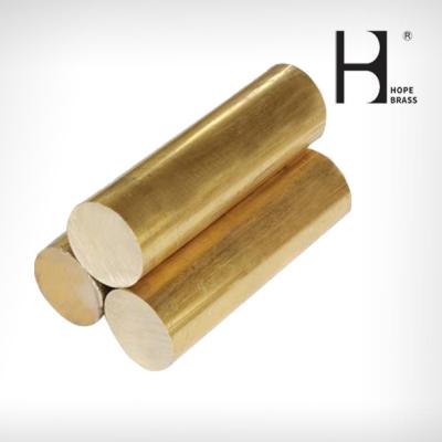 China OEM 2000mm Long Brass Solid Rod , Fadeless Brass Round Stock for sale