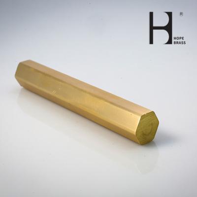 China Aging Resistant Brass Rods 2kg/M Brass Hex Bars Long Using Life for sale