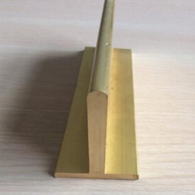 China Aging Resistant 1000mm Length Brass T Channel For Construction for sale