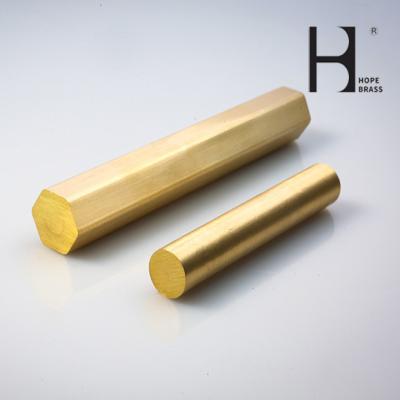 China D22mm Hexagonal Brass Rods Anti Corrosion Brass Bar Stock For Building for sale