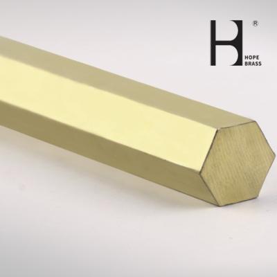 China Corrosion Resistant C38500 Brass Hex Bars With Anodizing Surface for sale