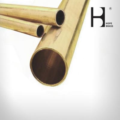 China 1m Length Hollow Brass Tube , Anti Corrosion 5mm Brass Tube for sale
