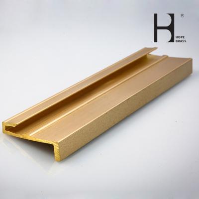 China SGS Brass Architectural Hardware Fadeless Copper Building Profiles for sale