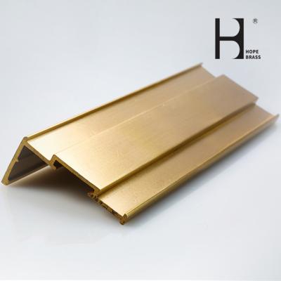 China Rustproof Brass Extrusion Profiles , C38000 Copper Frame Profile for sale