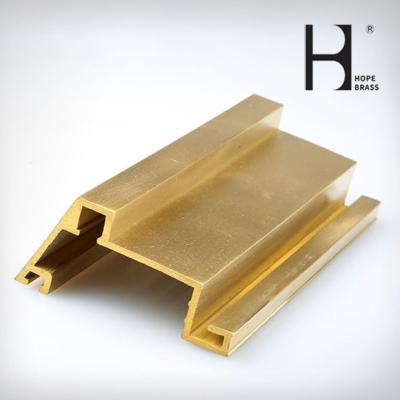 China ODM Fade Resistant Brass Profile Extrusions For Architecture Decoration for sale