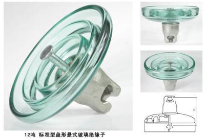 China Disc Shaped High Voltage Glass Insulators Large Creepage Distance 320 - 490mm for sale