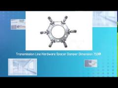 Transmission Line Hardware Spacer Damper Dimension 750Ø For Six Bundle
