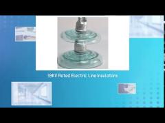 Anti Fog High Voltage Glass Insulators 120kN Tensile Strength For Electric Power