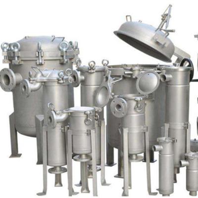 China Casas de filtro de bolsas de líquido de acero inoxidable para soluciones de filtración de líquidos de uso pesado en venta