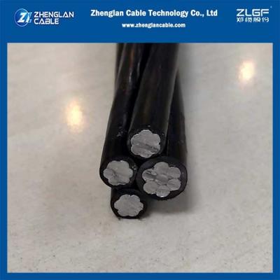 China Quadruplex AAC/XLPE 4x4/0AWG Overhead Insulated Cable Aerial Bunched Cable for sale
