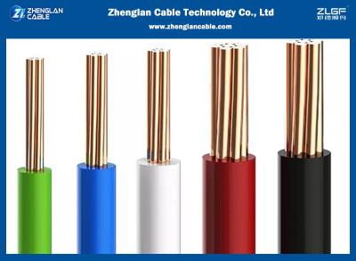 China El alambre del edificio y de la casa para PVC del cable del IEC 60227 /GB/T5023.3-2008 Standard/BV 450/750) (aisló el uso para el hogar o el edificio en venta