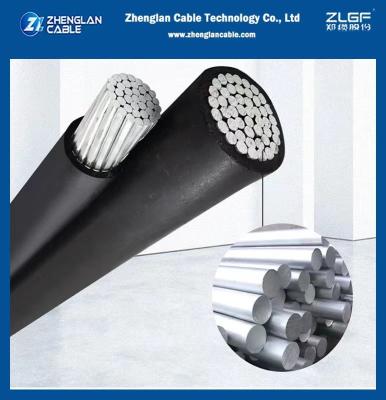 China Aerial Bunched Overhead Insulated Cable XLPE+AAC XLPE 2X2AWG ANSI ICEA S-76-474 for sale
