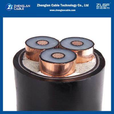 China Copper Power Cable 3core MV XLPE Insulated IEC60502-2 for sale