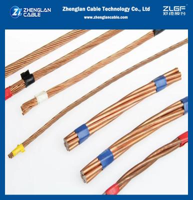 China Condutor de cobre chapeado de cobre elétrico encalhado de aço folheado de cobre do fio encalhado da condutibilidade 19#8 do fio 40% à venda
