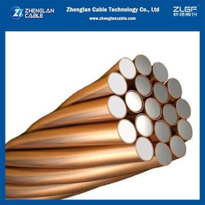 China Kupferplattierter Leiter ccs copperweld Leitfähigkeit des Stahldrahtes 30% zu verkaufen