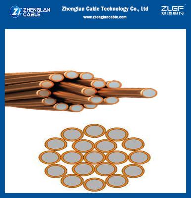 China Cable de conducción de barra de tierra Nudo Cobre revestido de acero tierra CCS Eléctrico alambre de rosca ODM Servicio OEM aceptado en venta