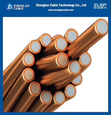 中国 ASTM B227 Copper Clad Steel Wire Tinned CCS Wire Stranded MOQ 5 000m 販売のため