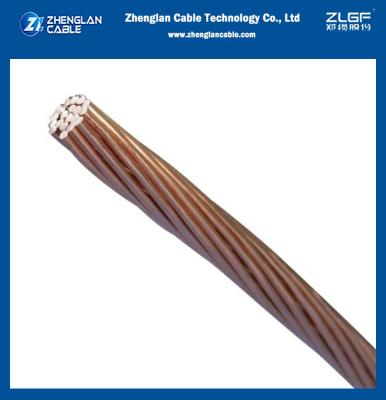 中国 Bare Copper Clad Stranded Grounding Wire Stainless Steel Conductor 販売のため