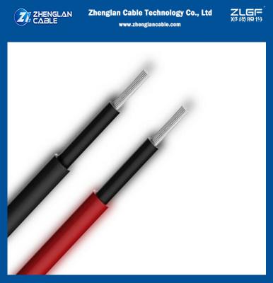 China 4mm 6mm 10mm Tinned Copper Conductor Photovoltaic Solar Cable Dc Pv Solar Cable for sale
