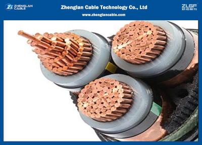 China IEC 60502 3Cores Armored Cable, MV XLPE insulated Cable 12/20KV（CU/XLPE/STA/NYBY/NYRGBY/NYB2Y） for sale