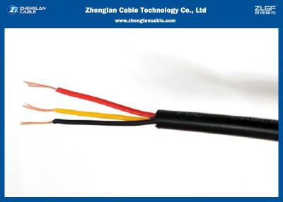 China PVC Insulated and PVC sheathed Flat cable（BVVB) for Building, 3 Cores Cable For House Wiring/ for sale