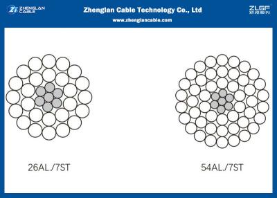 China Acero de aluminio de arriba del conductor de ACSR reforzado con 18.7~1211 superficies totales (código: 16~1250) en venta