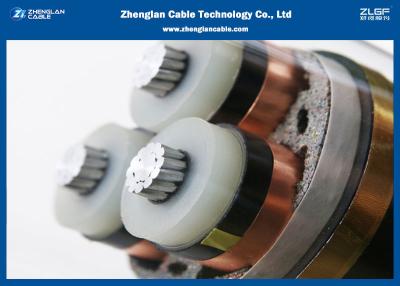 中国 8.7/10KV中型の電圧3中心の絶縁されるXLPEの装甲送電線（AL/CU/XLPE/LSZH/DSTA） 販売のため