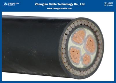 Chine basse fumée 0.6/1KV zéro câble d'halogène/quatre cables électriques blindés de noyaux avec l'isolation de XLPE à vendre
