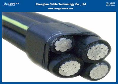 China 4*35 4*50 ABC Low Voltage Aerial Bundled Cable PE Insulation Aerial Insulation Line for sale