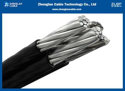 中国 XLPE LTは100%覆われた頭上式の電線1.1KV ABCケーブルを絶縁しました 販売のため