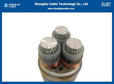 China Al Xlpe Cws Pvc 18/30(36) cable de transmisión medio del voltaje del kilovoltio 3Cx95sqmm en venta