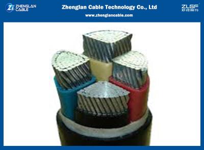 Chine XLPE 4 creuse le cable électrique souterrain en aluminium de basse tension de câble blindé à vendre