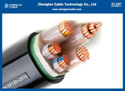 China cable de transmisión del Cu-Pvc-Pvc del cable del cobre LSOH de 1kv NYY 4x35sqmm según SANS1507-3 en venta