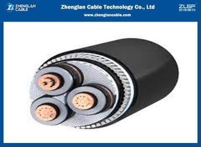 China cable de transmisión del cobre del aislamiento 36KV milivoltio del cable de transmisión de la SWA 3*150sqmm XLPE en venta