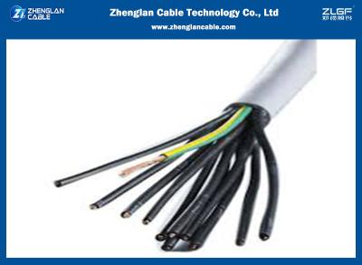 China 450/750V 300/500V 10×0.75Sqmm Electrical Control Cable Cu/PVC/PVC Unshielded Shielded for sale