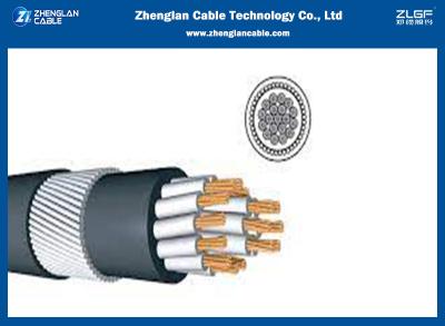 China 0.6/1KV CU/XLPE/PVC 7x2.5 Sqmm protegeu a trança IEC60502-1 do fio de cobre do cabo de controle à venda