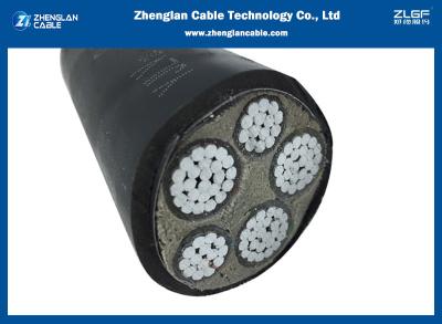 Κίνα IEC 60228 πολυ καλώδιο τροφοδοσίας 3x35+2x16sqmm πυρήνων καλωδίου τροφοδοσίας χαμηλής τάσης 1kv προς πώληση