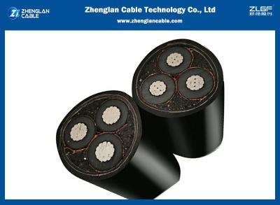 Китай 6.35/11kv Tripolar алюминиевый силовой кабель бронированного кабеля 3x70mm2 IEC60502-2 бронированный продается