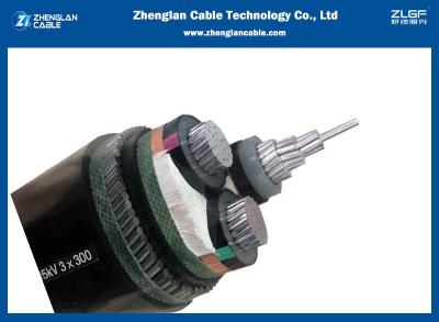 China 8.7-15kv SWA Armored Aluminum Cable Underground Power Cable 3x150mm2 BS 6622/BS 7835 for sale