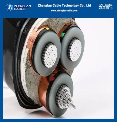 China 8.7/10 KV MV Al or Cu conductor Armoured Power Cable XLPE Insulated for sale