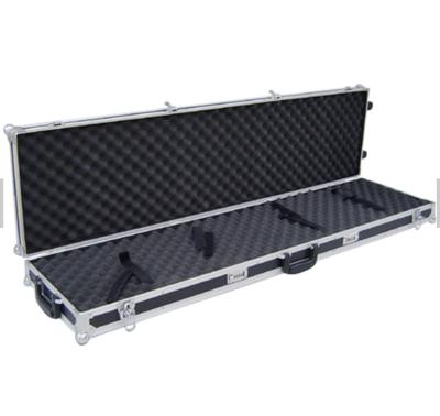 China Black Aluminum Hard Rifle Case , Army Gun Carrying Case For Packing Guns for sale