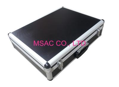 China Two Locks Aluminum Hard Case 3.8MM MDF With Black ABS Panel L 525 X W 415 X H 225mm for sale