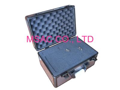 China Gray Travel Aluminum Carrying Case 3mm MDF And 1mm PC Panel One Lock For Security for sale